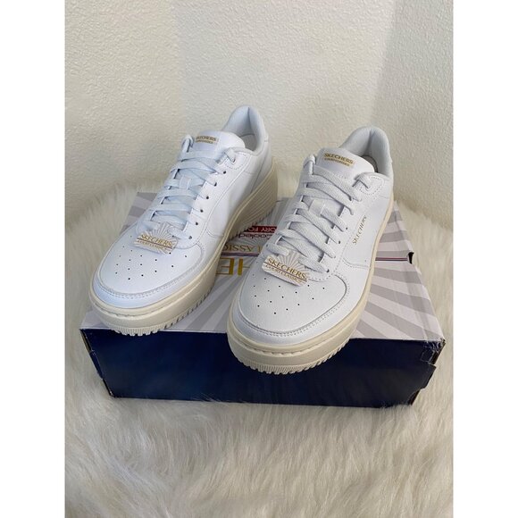 SKECHERS Women Grand 92 Be Lifted White Size 8 Streetwear Athleisure Y2K